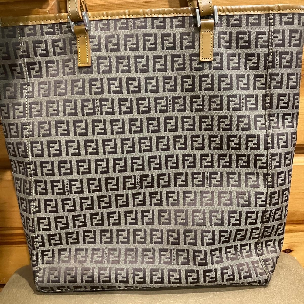 Brown and Tan Tote Bag